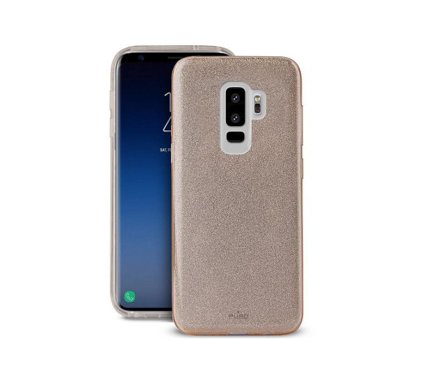 Etui Glitter Shine Cover do Samsung Galaxy S9+ złote - 1388265 - zdjęcie 3